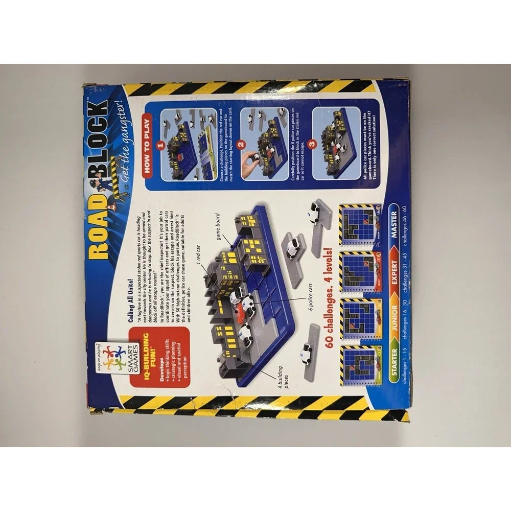 Smart Games Road Block Board Game Get The Gangster SG250US 2011 Rare